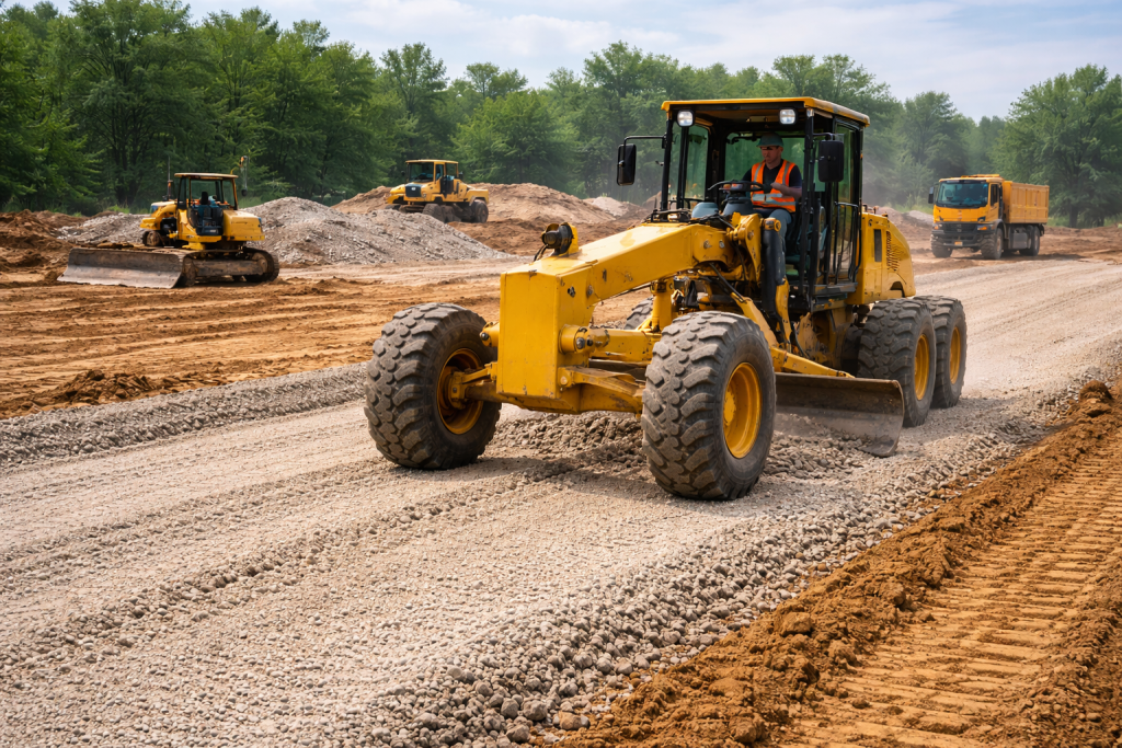 Nivelamento e Preparo para Pavimentação